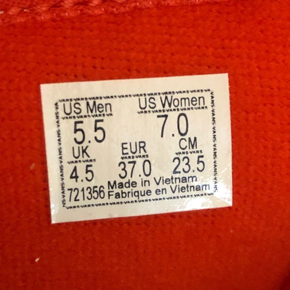 NEW Vans Sk8-Hi Orange Camo HighTop Unisex Sneaker - Picture 9 of 11